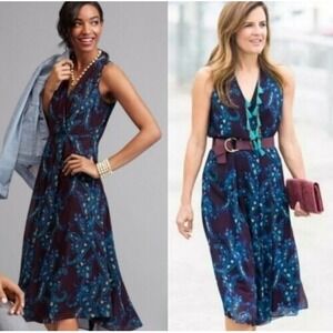 CAbi Womens Size 0 Sleeveless Treasure Paisley Floral Dress #3461 Pockets